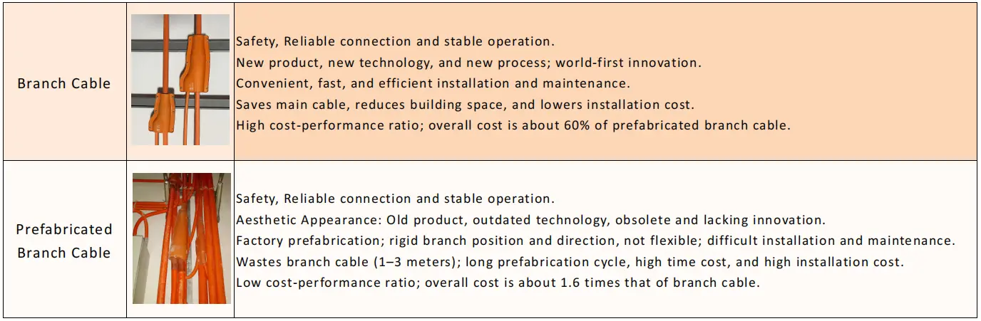 BRANCH CABLE SYSTEM BRANCH CABLE SYSTEM
